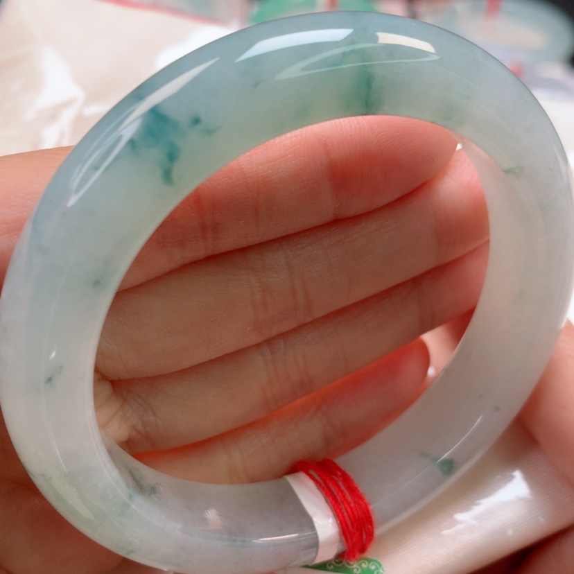 【闪购商品】翡翠手镯未镶嵌冰娇蓝花