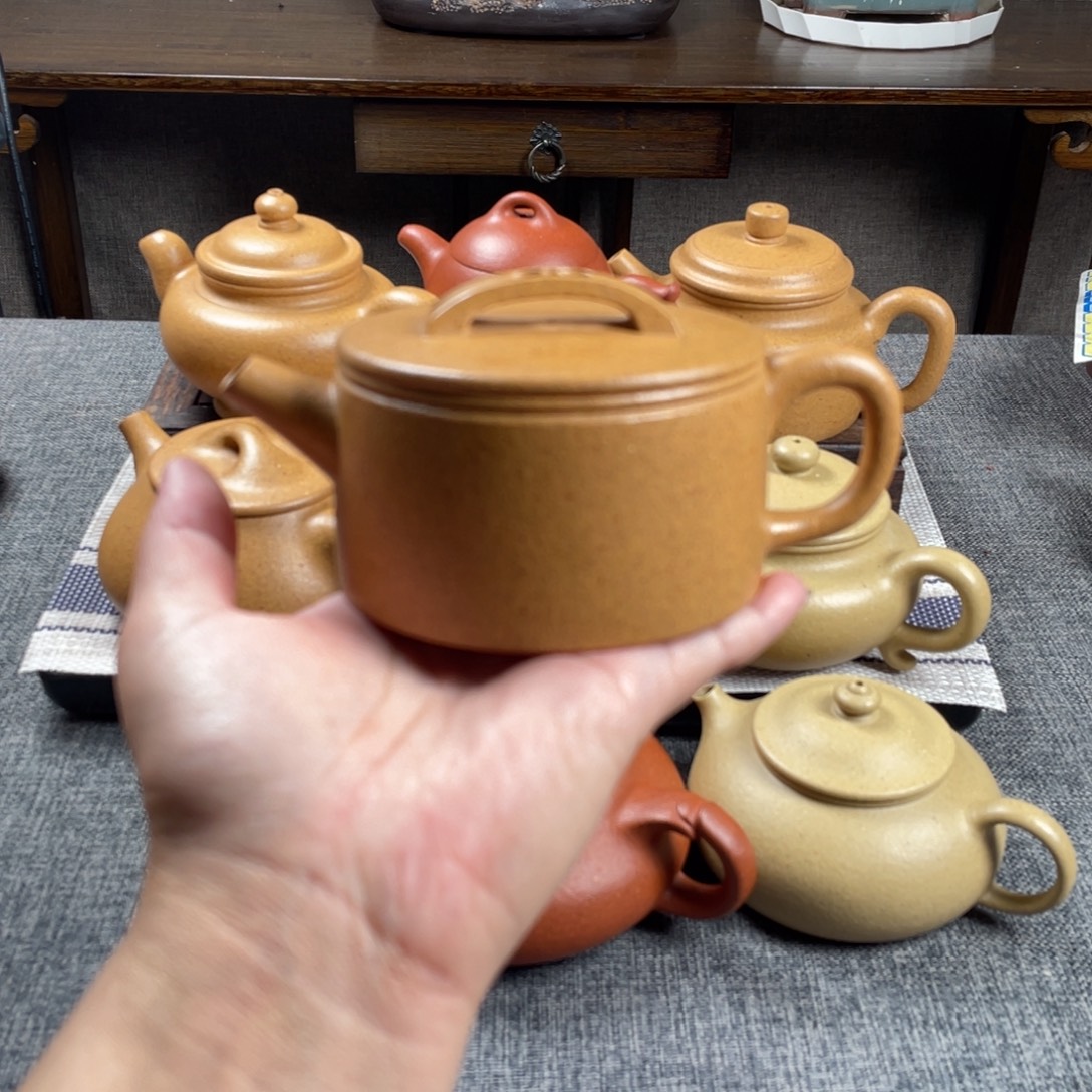 茶壶紫砂黄金段汉瓦全手30目200