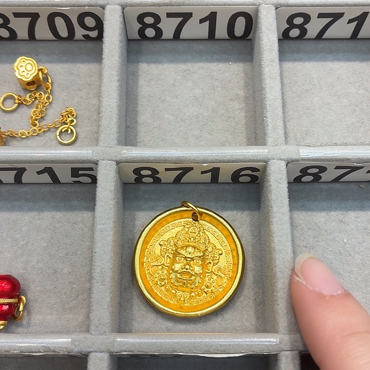 铜合金8716强保色发 1 个壹笔壹吊坠