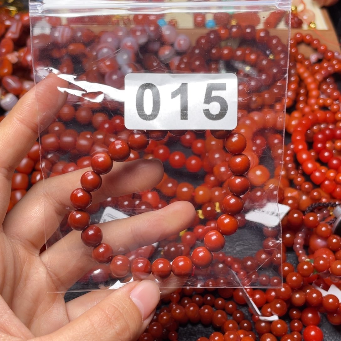 未镶嵌南红玛瑙手链童***了