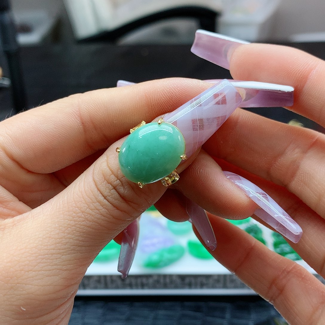 【闪购商品】翡翠戒指银S925镶嵌，