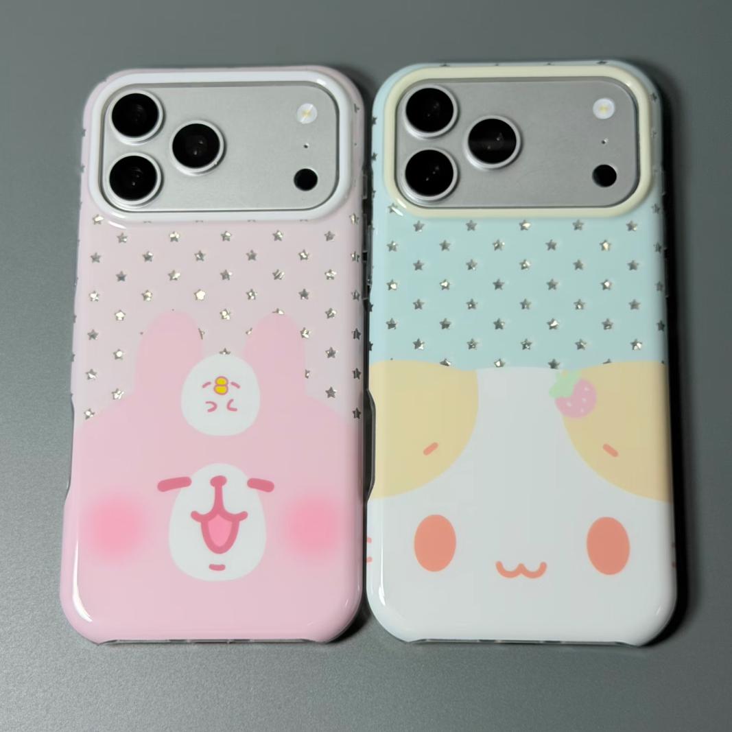 可爱星星棉花糖猫咪卡娜赫拉兔适用iPhone17ProMax16苹果15手机壳