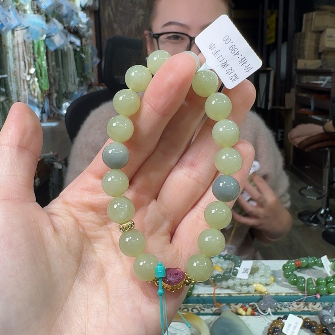 和田玉未镶嵌手链