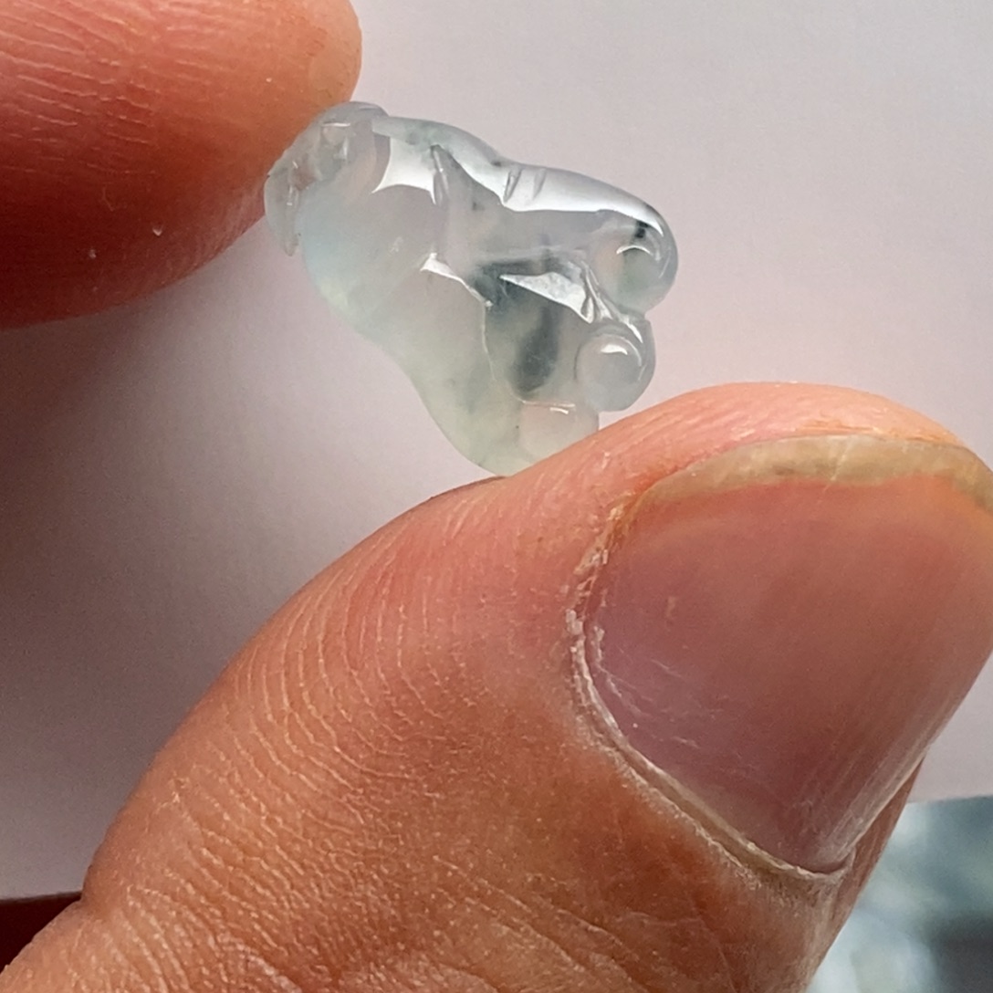 翡翠未镶嵌颈饰天然