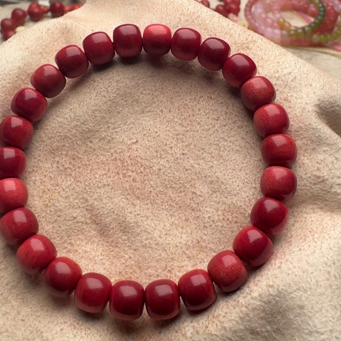 小叶紫檀手串/手链南非粉象木超精工老型