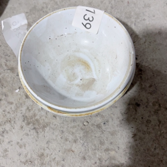 景德镇陶瓷白色两个碗4466