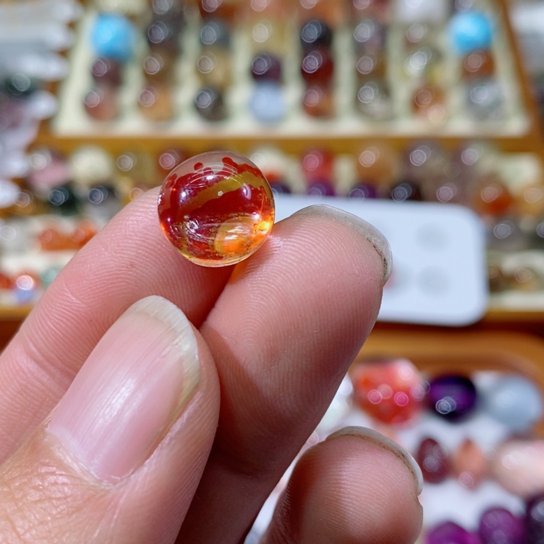 水晶吊坠，银S925镶嵌糖**酿