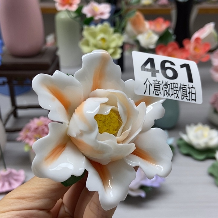 陶瓷手工制作陶瓷花