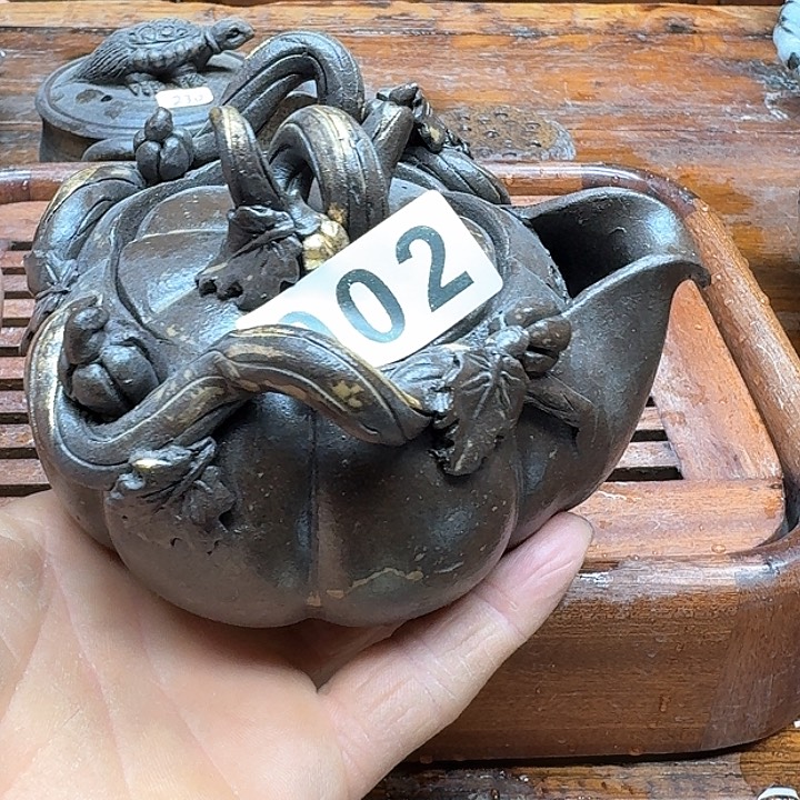 纯手工制作粗陶茶具