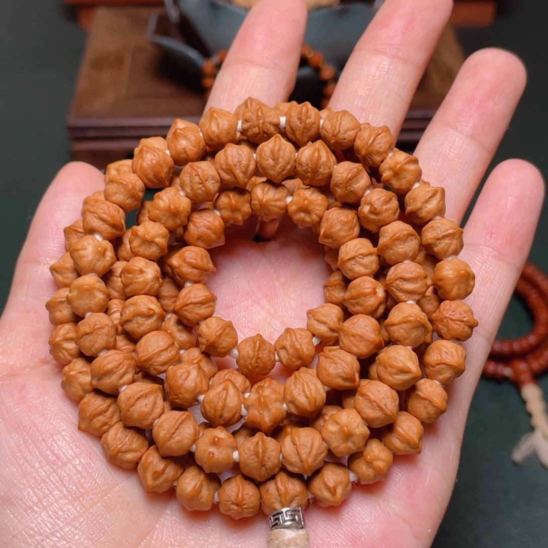 柏香籽/百香籽吊坠白芽横打长串