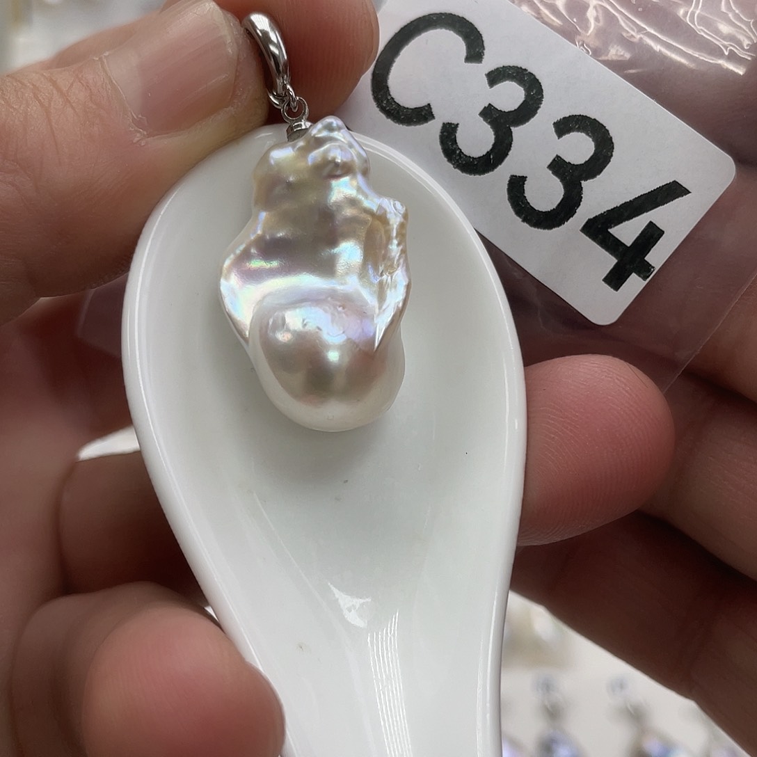 淡水珍珠颈饰银S925镶嵌
