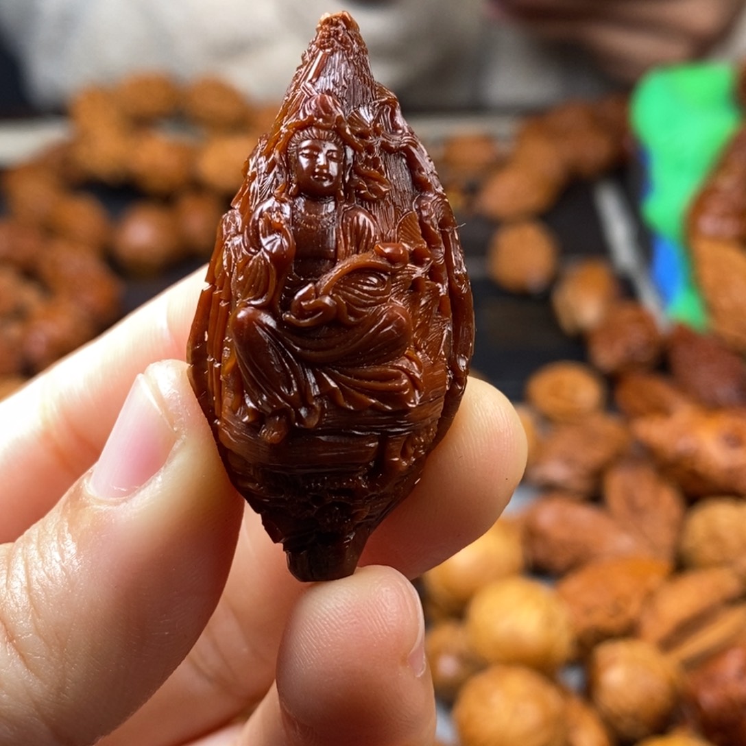 橄榄核手串/手链老*核雕单子