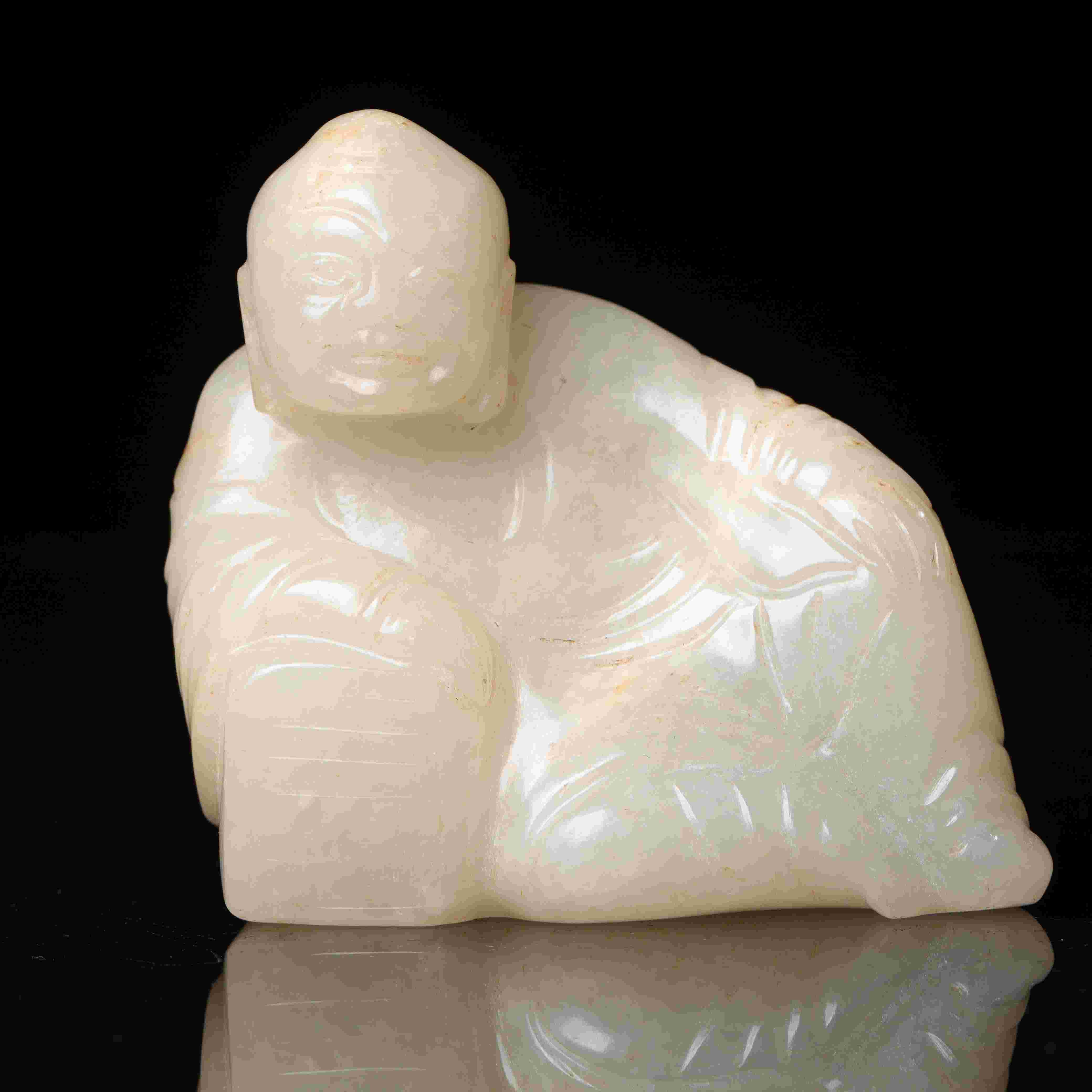 710明代和田玉罗汉摆件1766