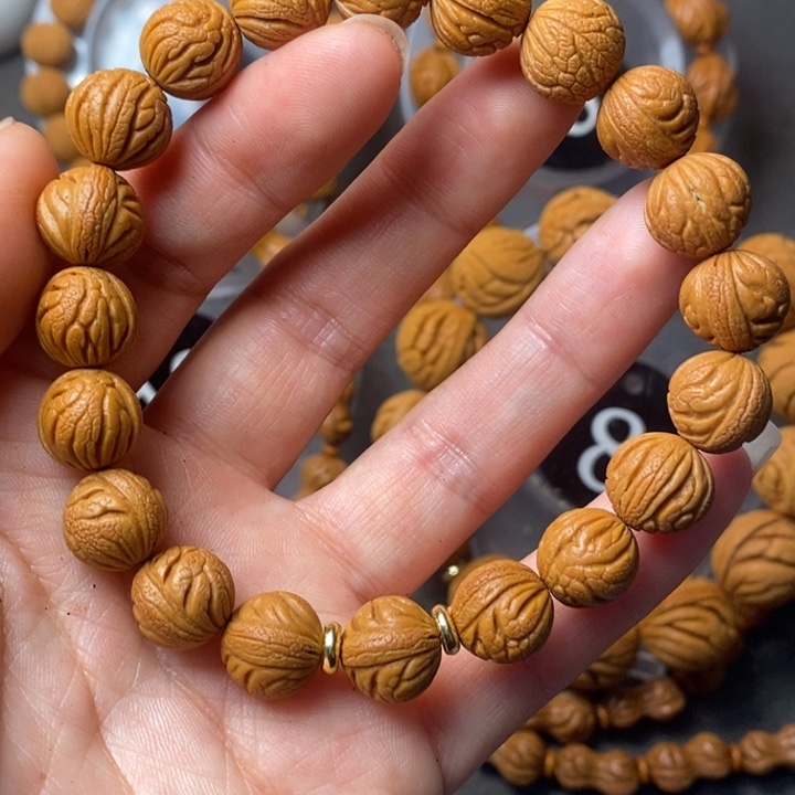 文玩核桃吊坠秦岭野生龙纹桃核12