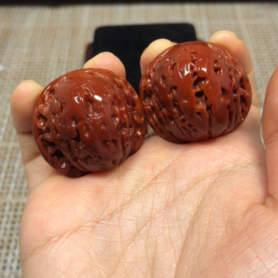 文玩核桃把件磨盘光头强