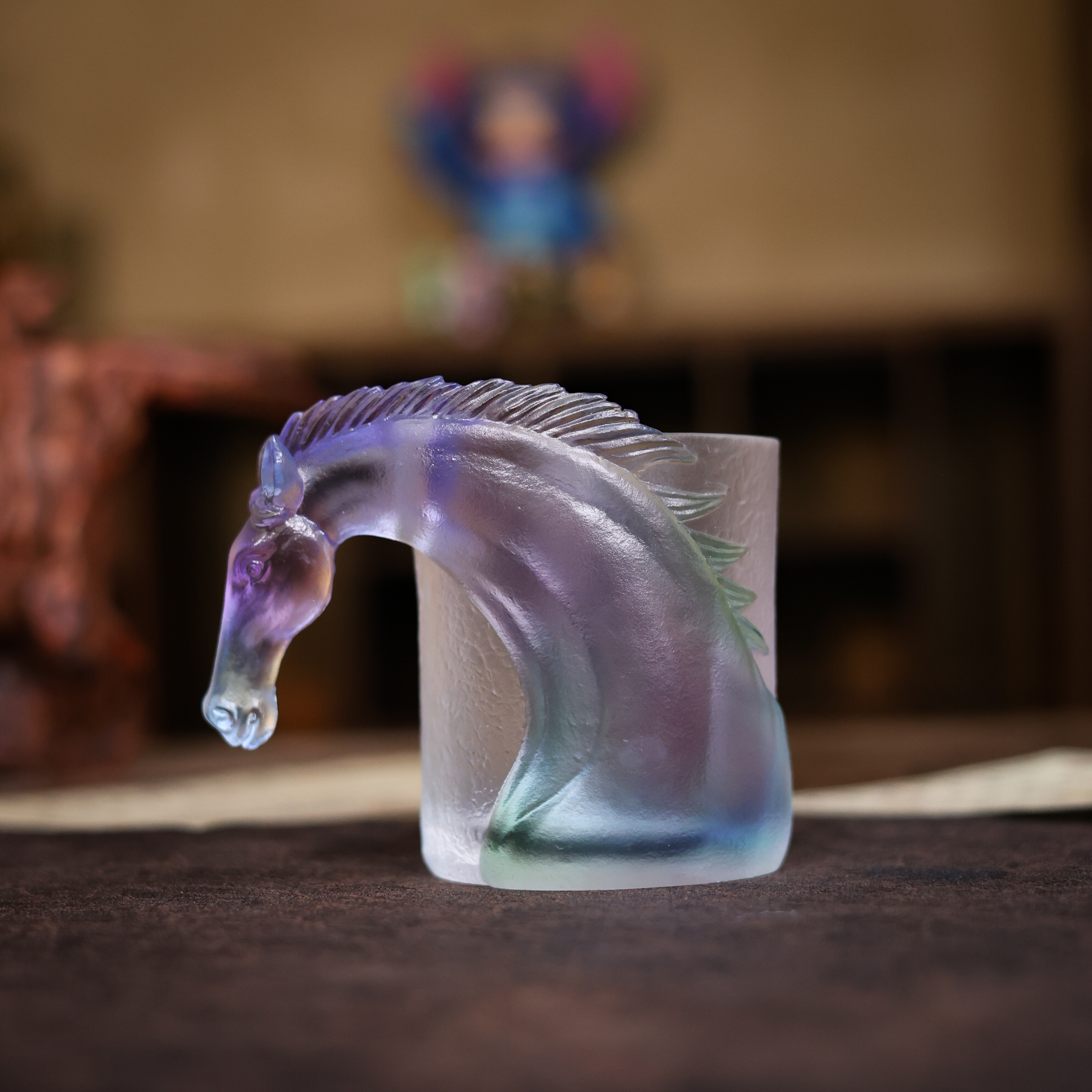 纳兰 马上喝冰紫渐变 琉璃S0689