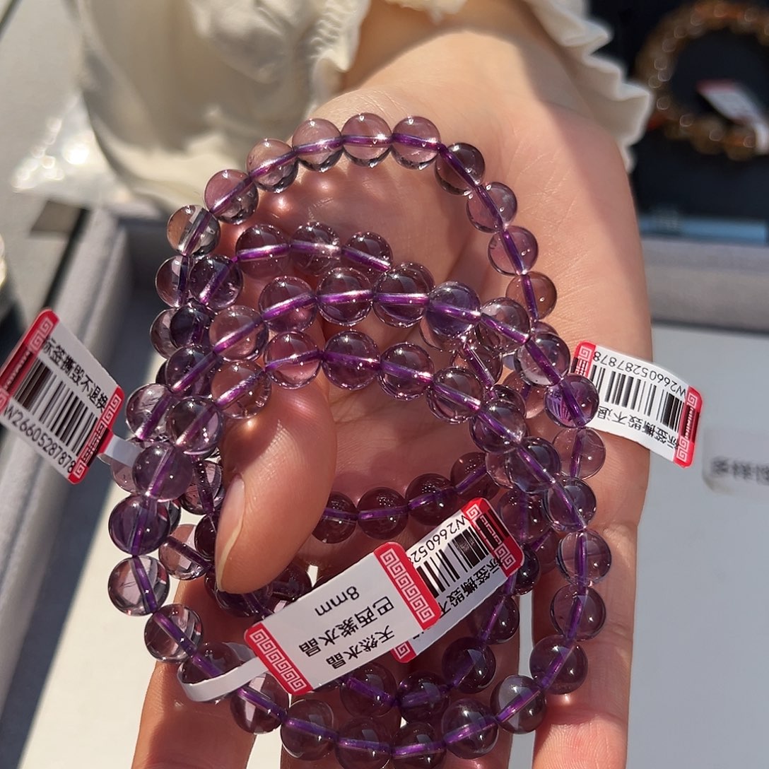 水晶手链未镶嵌多样性发一8