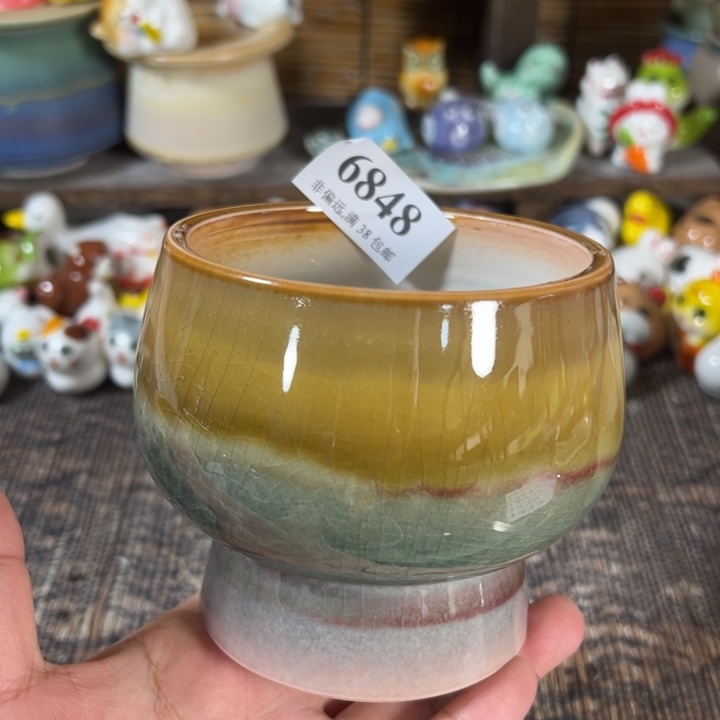 口8 手工花盆满30包邮