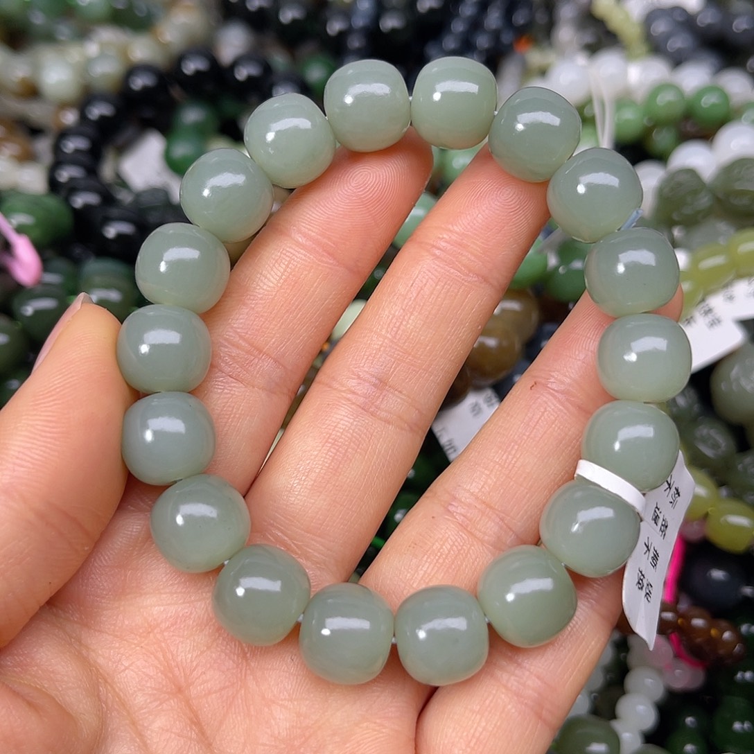 和田玉未镶嵌手链