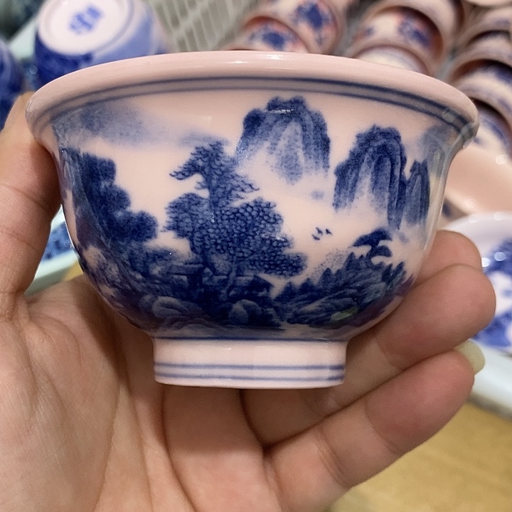 陶摆件景德镇陶瓷主人杯23444