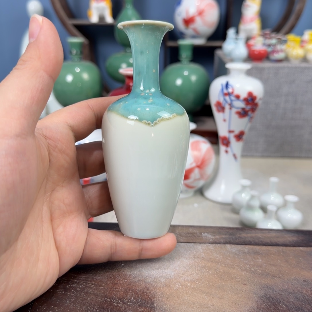 陶瓷手工小花器摆件