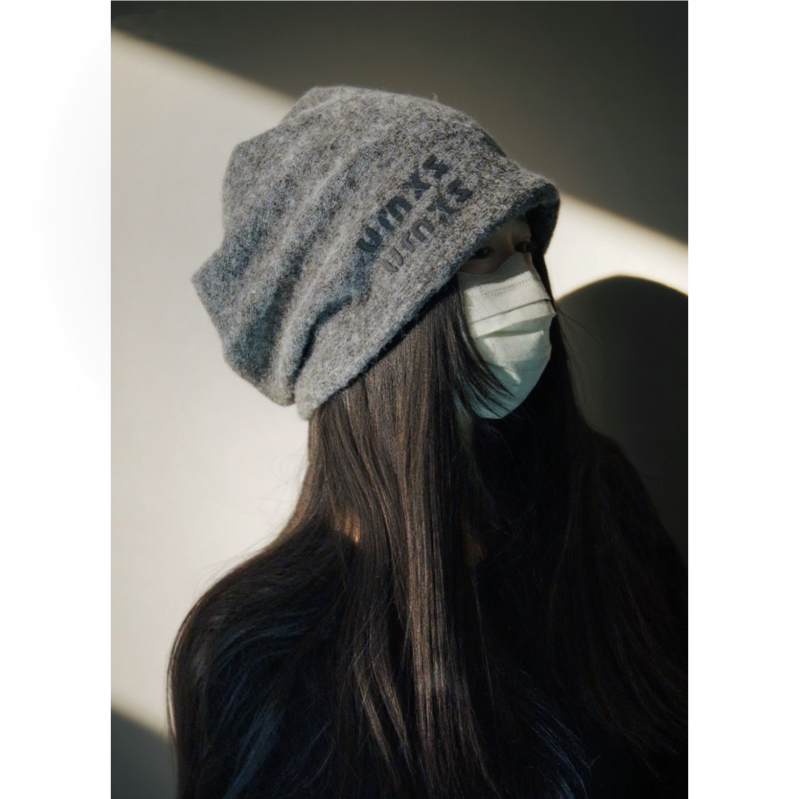 高级感网红堆堆帽大头围灰色帽子韩版慵懒风包头帽百搭帽子