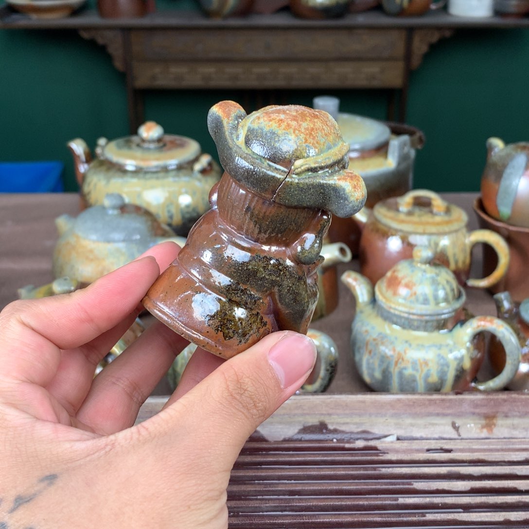 紫砂茶壶纯自然柴烧