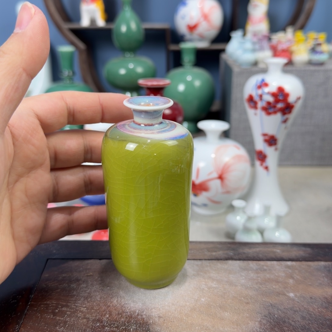 陶瓷手工小花器摆件