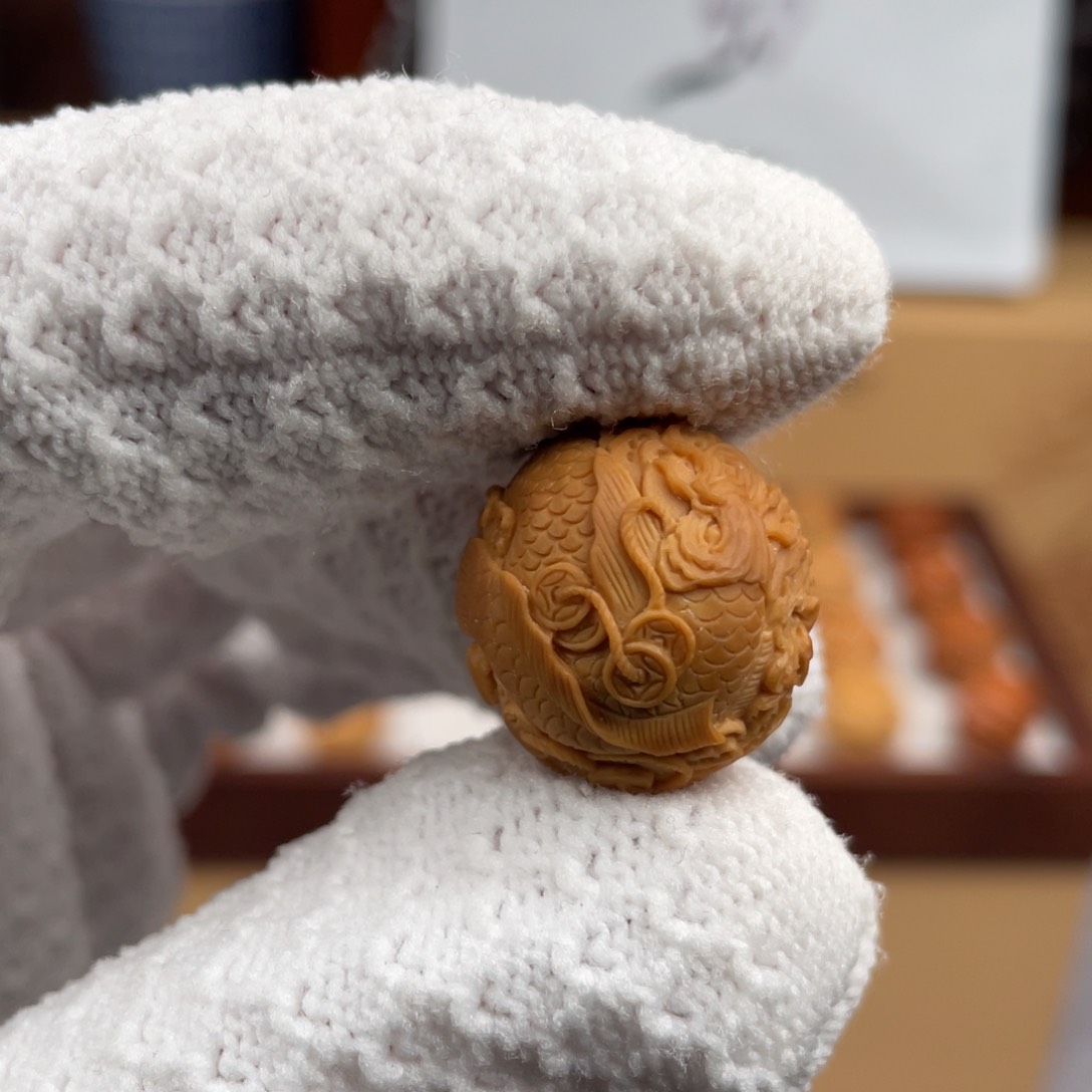 猴头核桃手串猴头单颗雕刻