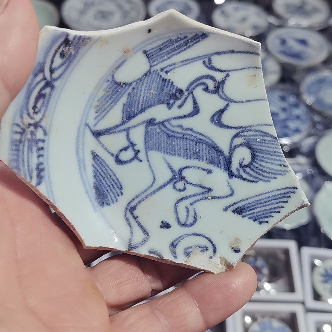 瓷片青花影青杯垫标本全选
