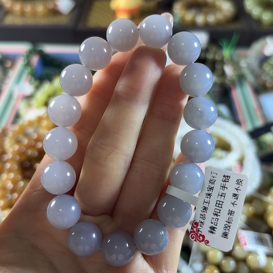 和田玉未镶嵌手链63