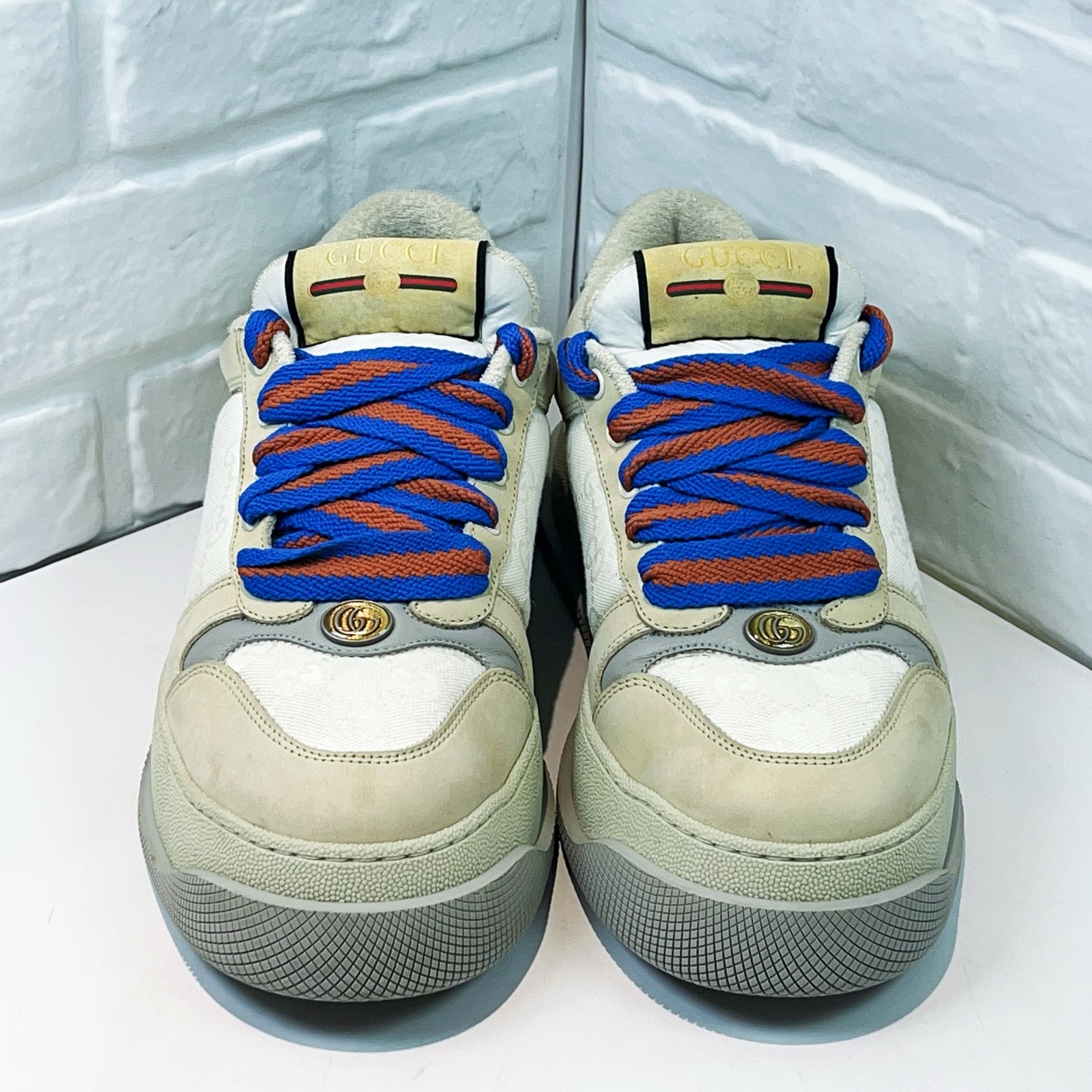 99新 GUCCI/古驰  米白色 小胖丁 欧码7.5码 41.5码 