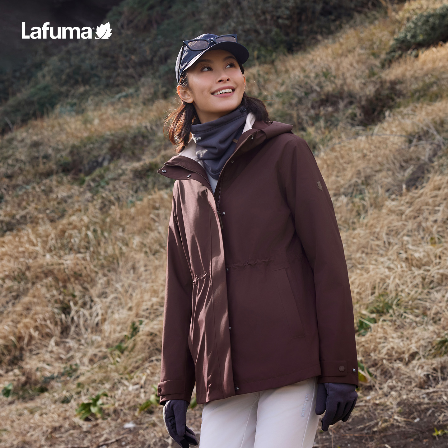 LAFUMA乐飞叶户外25秋冬三合一冲锋衣女士抓绒内胆外套LFJA5CZ60