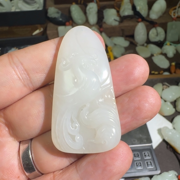 和田玉挂件未镶嵌文*