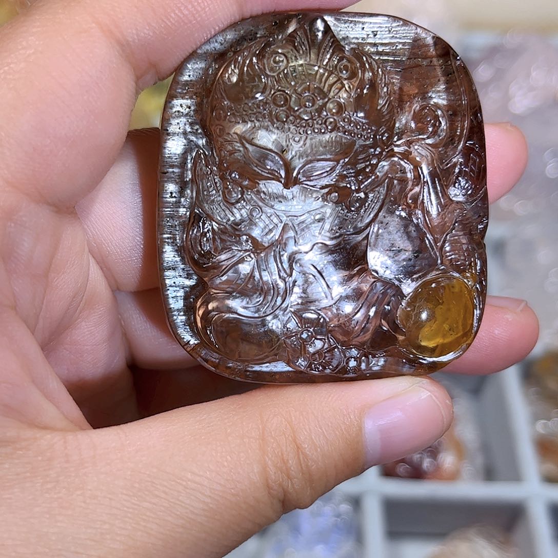 水晶吊坠(不含链)未镶嵌