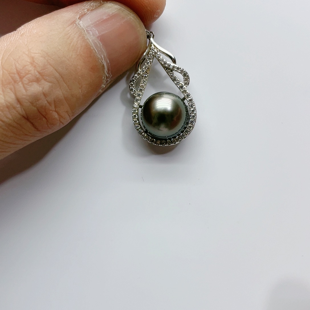 海水珍珠颈饰银S925镶嵌