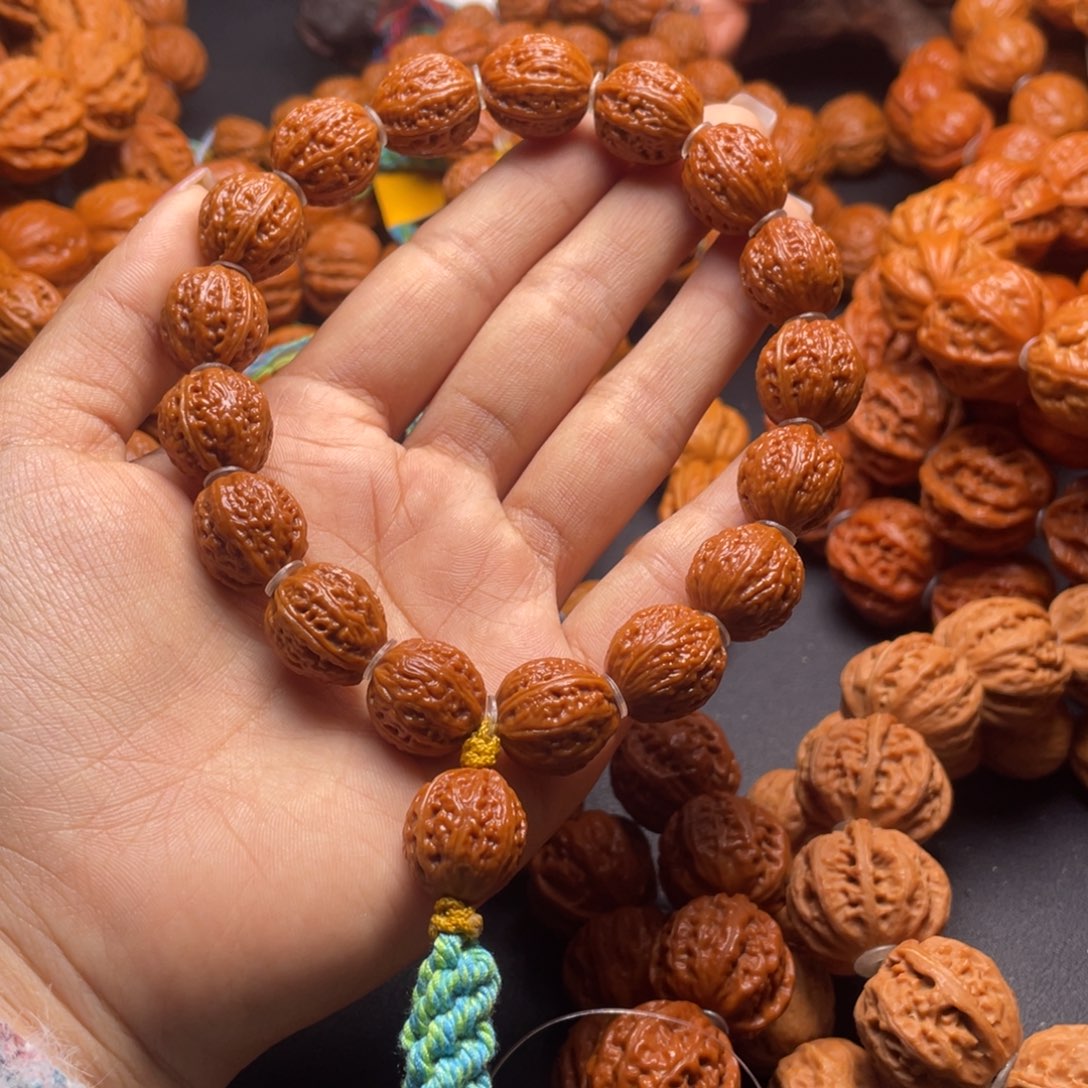 文玩核桃手串小*京八棱