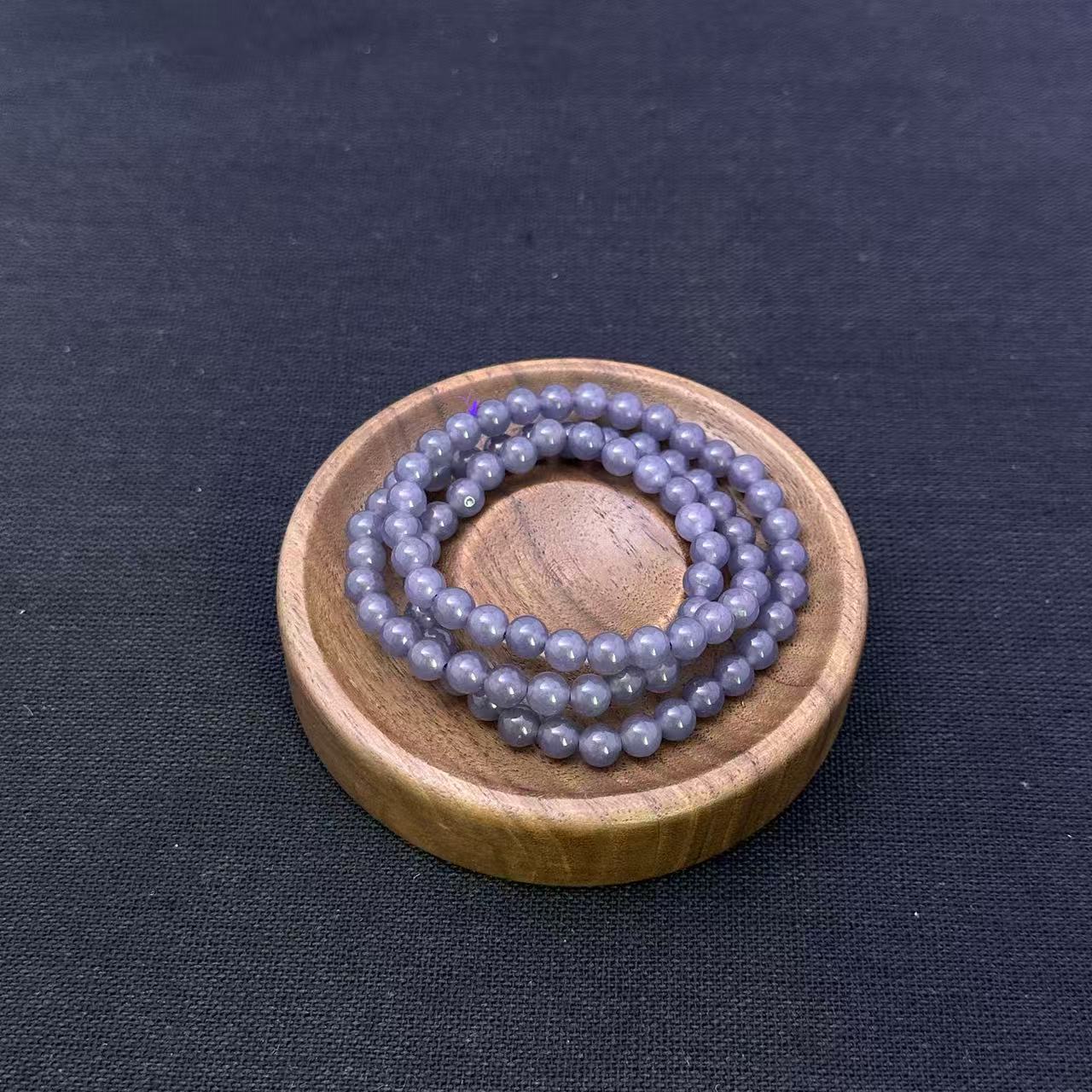 非金属珐琅手链 宝光纪饰品 135 烟紫三圈 6mm手链 多样性发货