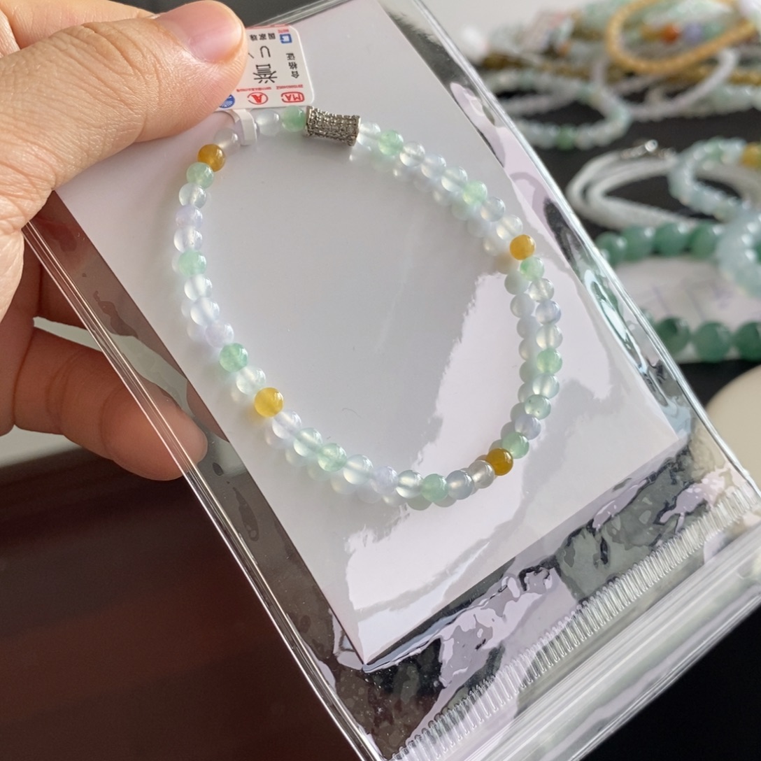 翡翠未镶嵌手链卡4