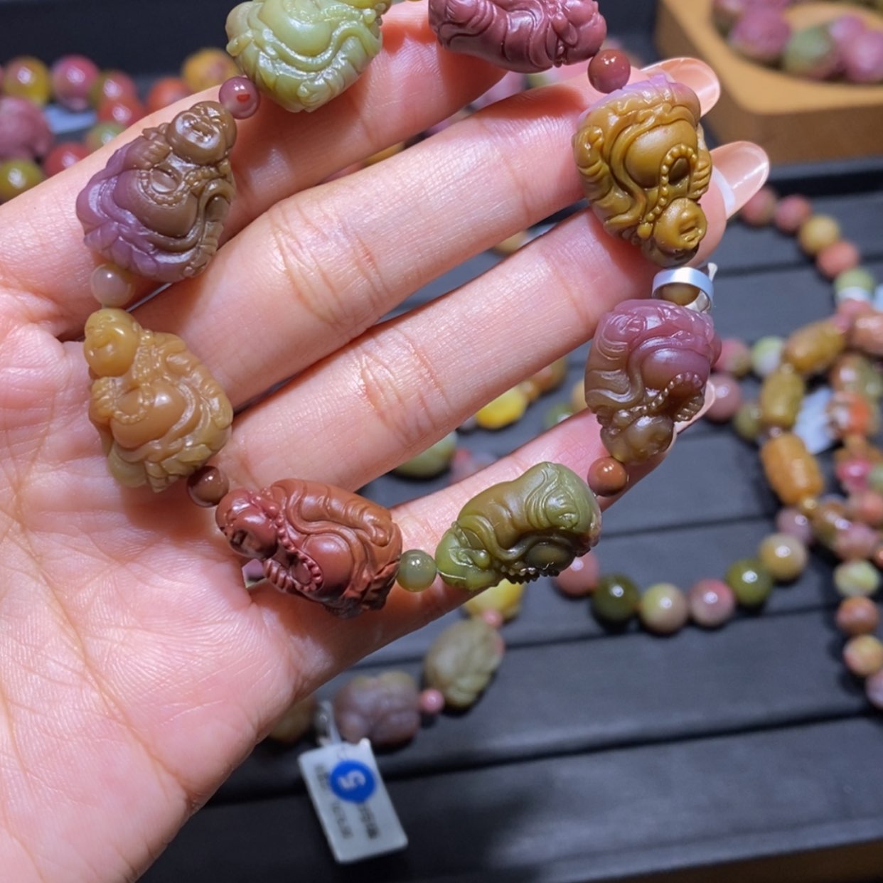 【闪购商品】玛瑙/玉髓手串未镶嵌疏**滟盐源玛瑙