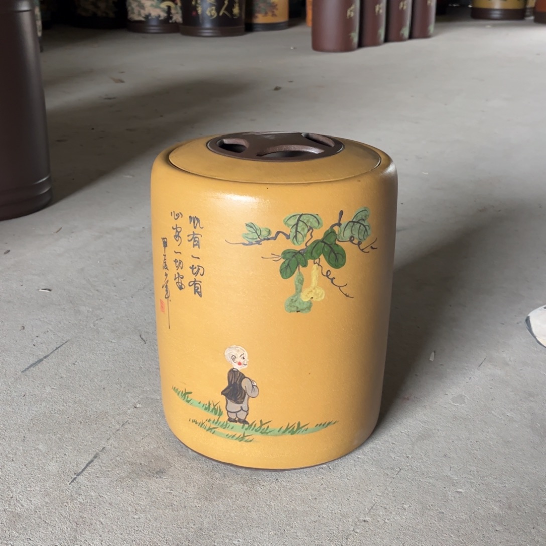 紫砂茶叶罐10-12 饼茶叶罐