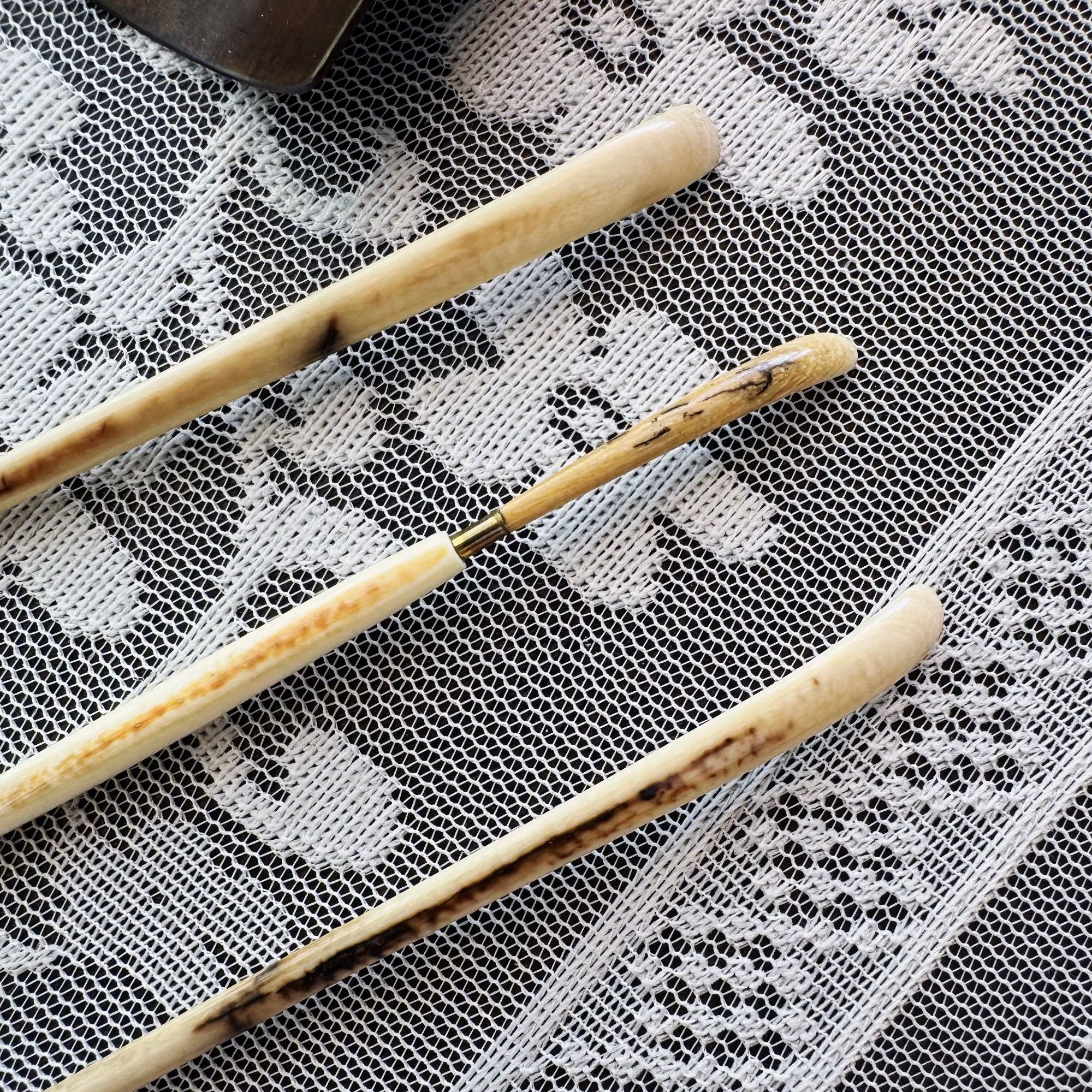 纯手工猛犸牙小茶勺茶道六君子之茶勺茶拨精品高端茶勺功夫茶具