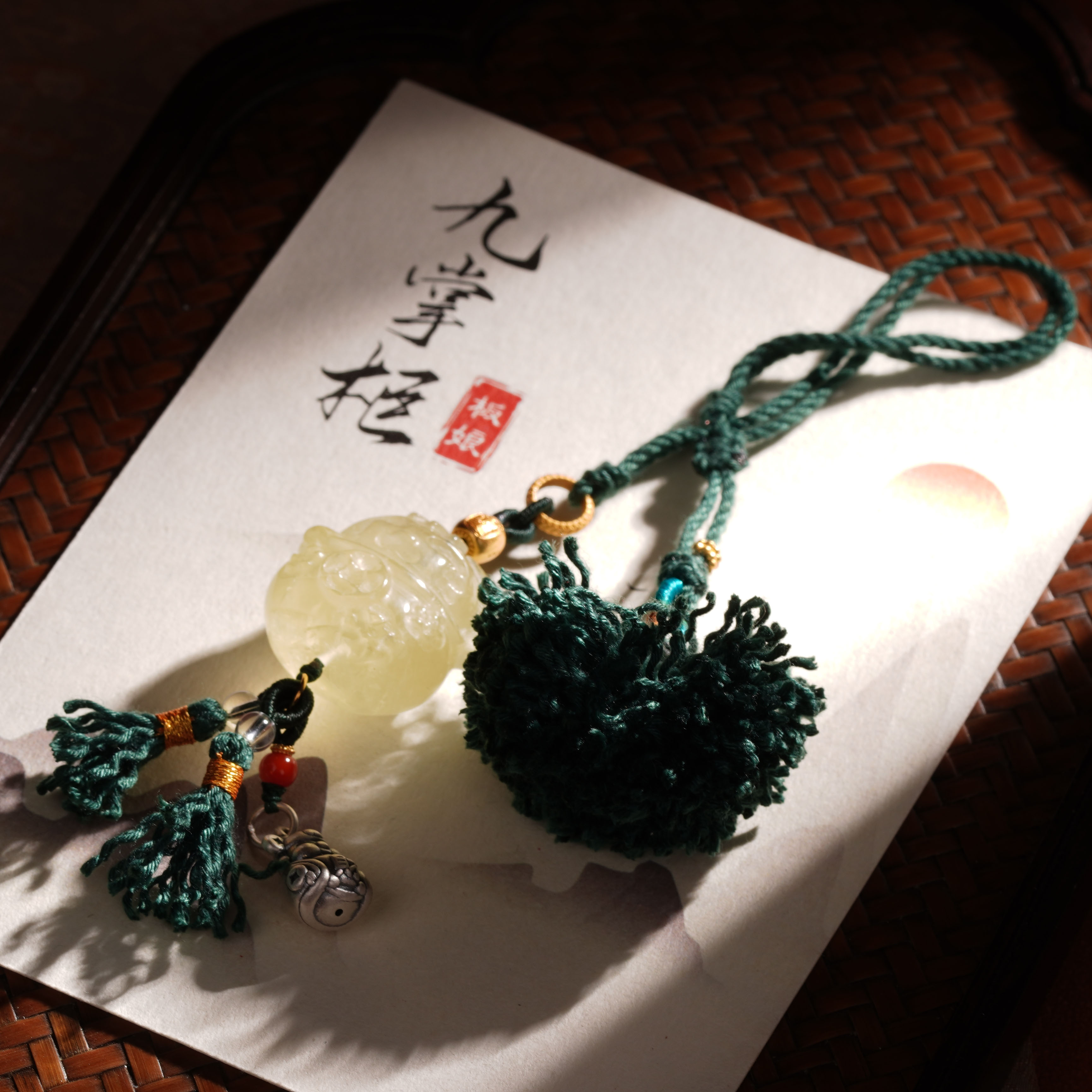 天然黄水晶挂件设计款简约百搭—多样性发其一