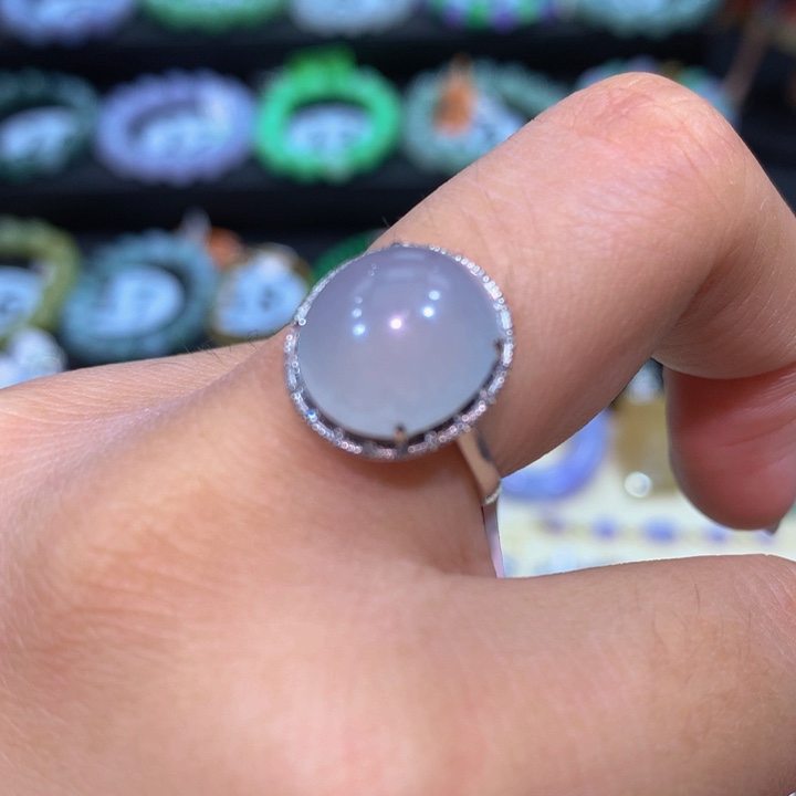 翡翠18K金镶嵌手链翡翠