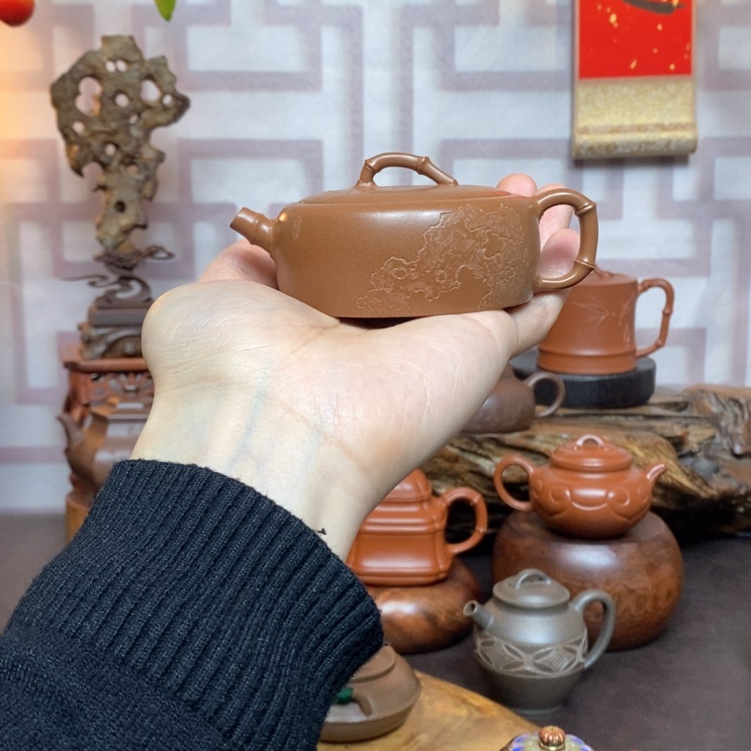 紫砂茶具降坡泥竹韵