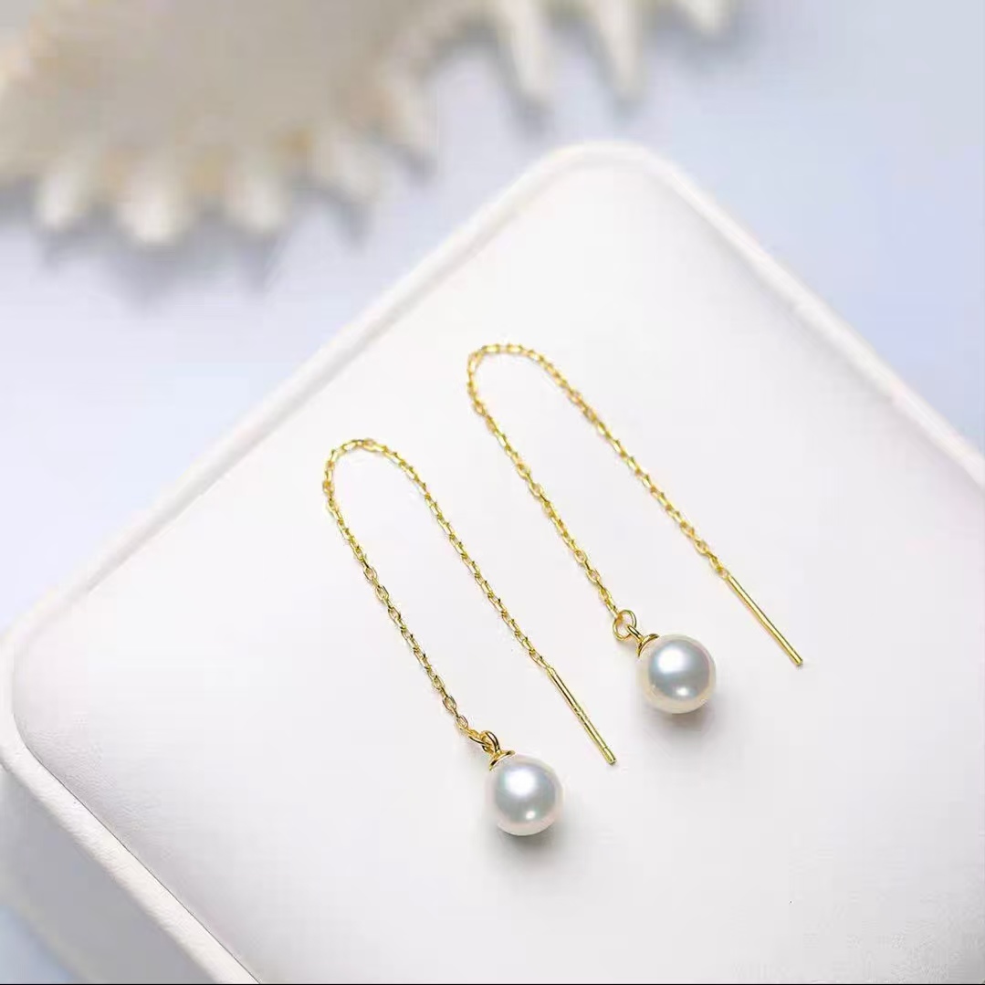 （多规格可选）正圆强光10mm时尚百搭经典耳线