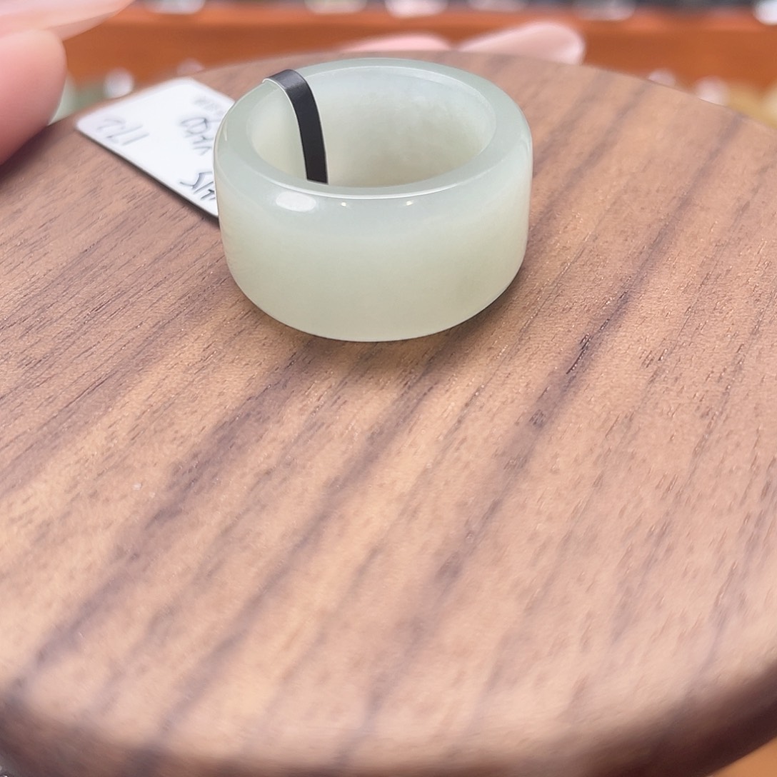 和田玉戒指未镶嵌8-17.2