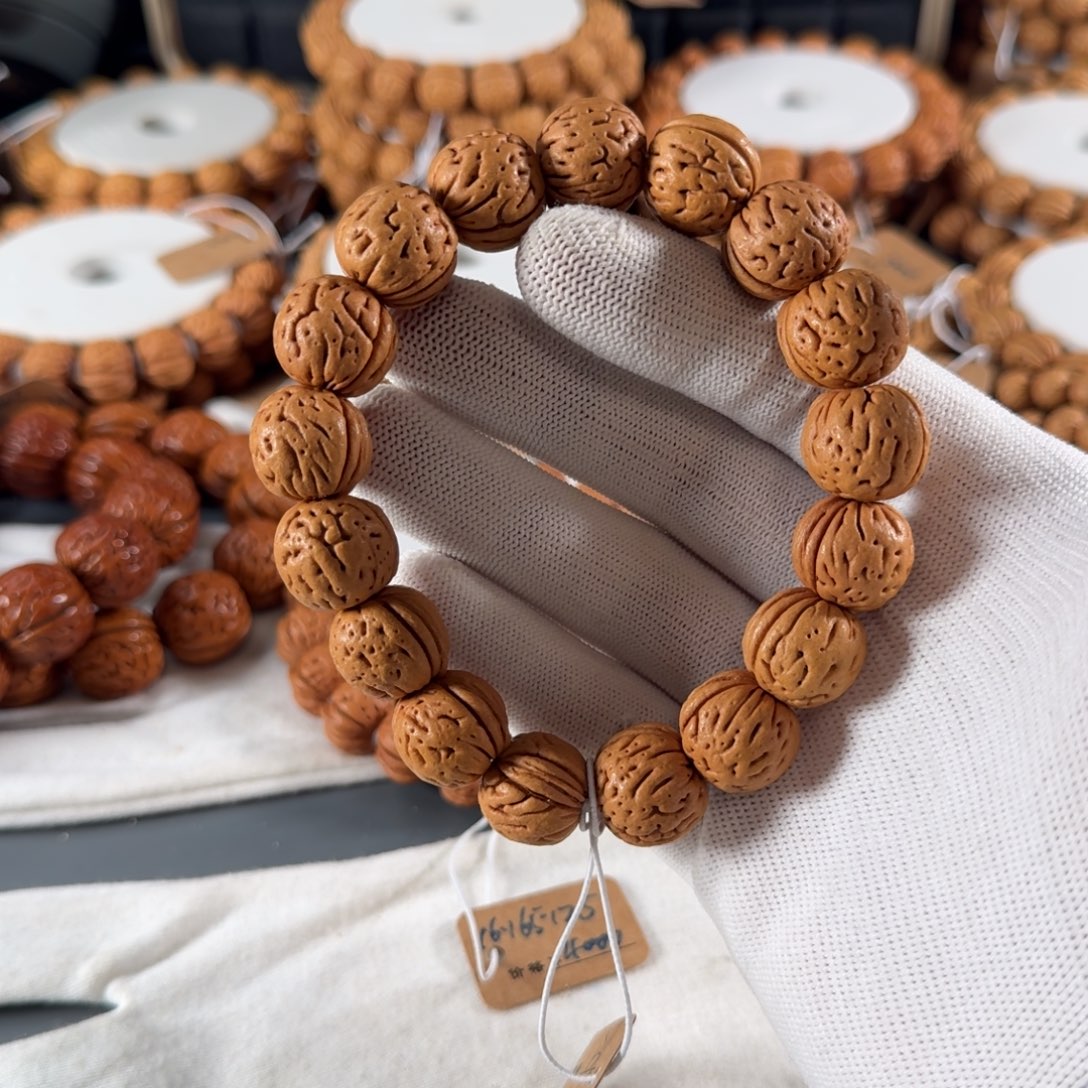 耐***客桃核手串16盘锦二龙肌肉纹B