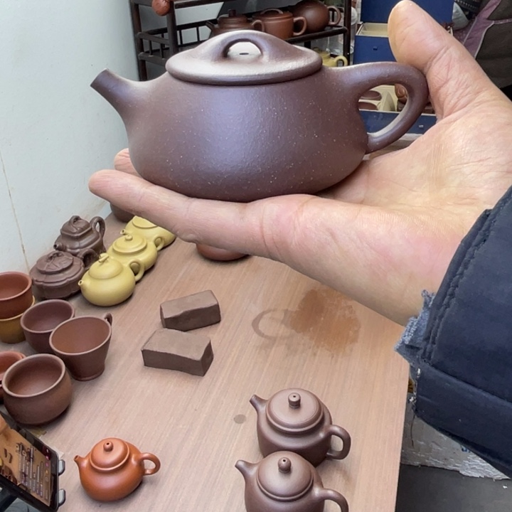 茶壶紫砂封釉景舟石瓢羊角山紫泥容量200毫升