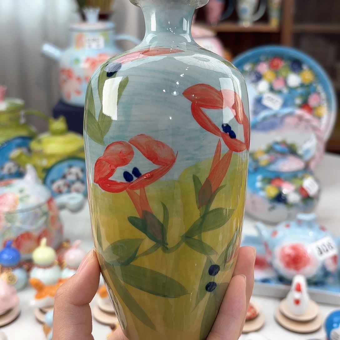 景德镇手绘高温釉下彩陶瓷茶具